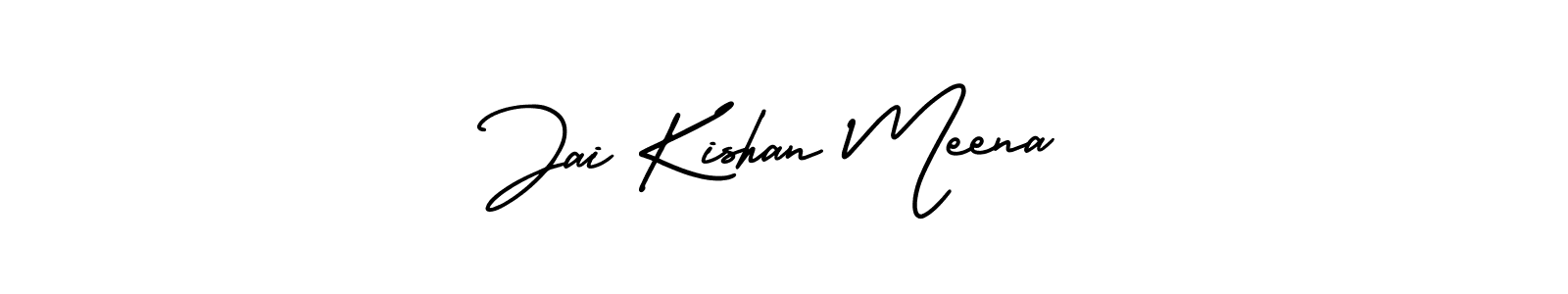 Make a beautiful signature design for name Jai Kishan Meena. With this signature (AmerikaSignatureDemo-Regular) style, you can create a handwritten signature for free. Jai Kishan Meena signature style 3 images and pictures png