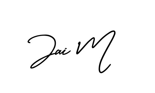 Make a beautiful signature design for name Jai M. Use this online signature maker to create a handwritten signature for free. Jai M signature style 3 images and pictures png