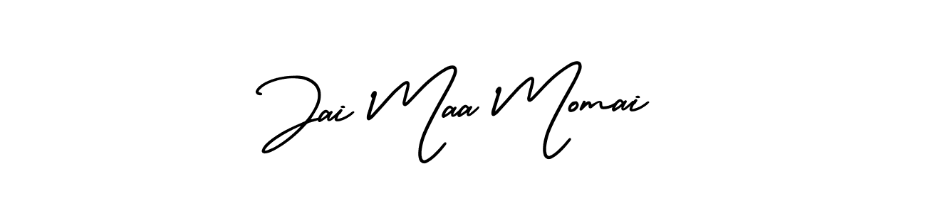 Use a signature maker to create a handwritten signature online. With this signature software, you can design (AmerikaSignatureDemo-Regular) your own signature for name Jai Maa Momai. Jai Maa Momai signature style 3 images and pictures png