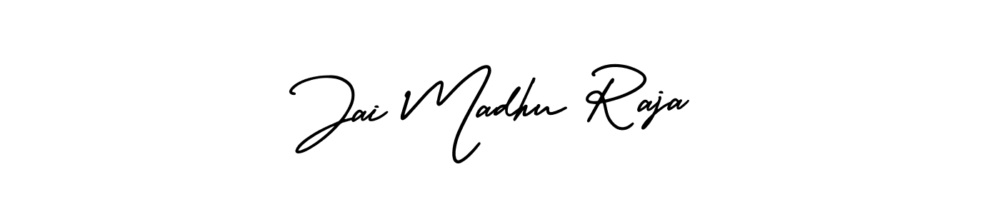 Jai Madhu Raja stylish signature style. Best Handwritten Sign (AmerikaSignatureDemo-Regular) for my name. Handwritten Signature Collection Ideas for my name Jai Madhu Raja. Jai Madhu Raja signature style 3 images and pictures png