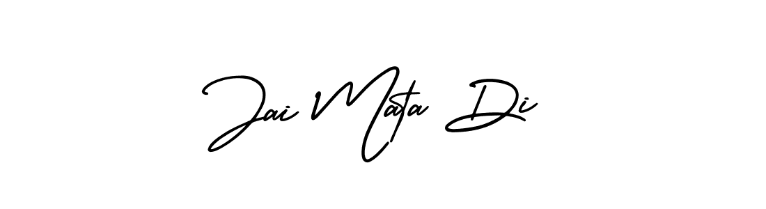 The best way (AmerikaSignatureDemo-Regular) to make a short signature is to pick only two or three words in your name. The name Jai Mata Di include a total of six letters. For converting this name. Jai Mata Di signature style 3 images and pictures png