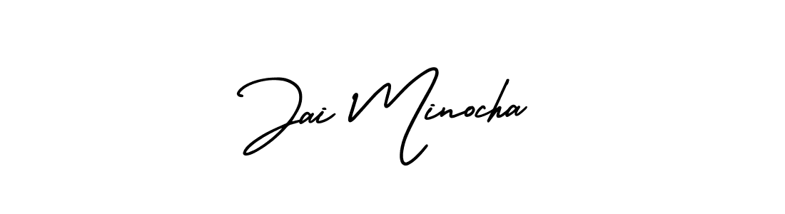 Also You can easily find your signature by using the search form. We will create Jai Minocha name handwritten signature images for you free of cost using AmerikaSignatureDemo-Regular sign style. Jai Minocha signature style 3 images and pictures png