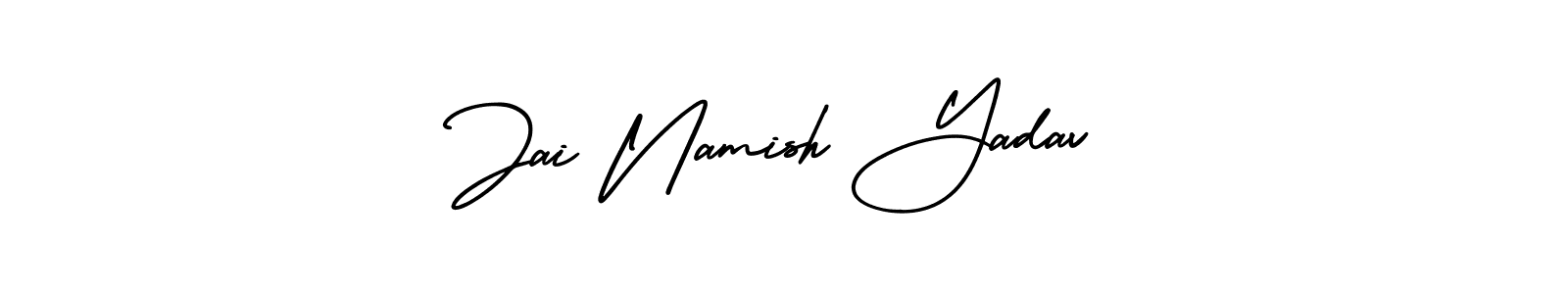 Make a beautiful signature design for name Jai Namish Yadav. With this signature (AmerikaSignatureDemo-Regular) style, you can create a handwritten signature for free. Jai Namish Yadav signature style 3 images and pictures png