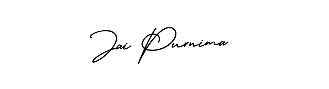 Jai Purnima stylish signature style. Best Handwritten Sign (AmerikaSignatureDemo-Regular) for my name. Handwritten Signature Collection Ideas for my name Jai Purnima. Jai Purnima signature style 3 images and pictures png