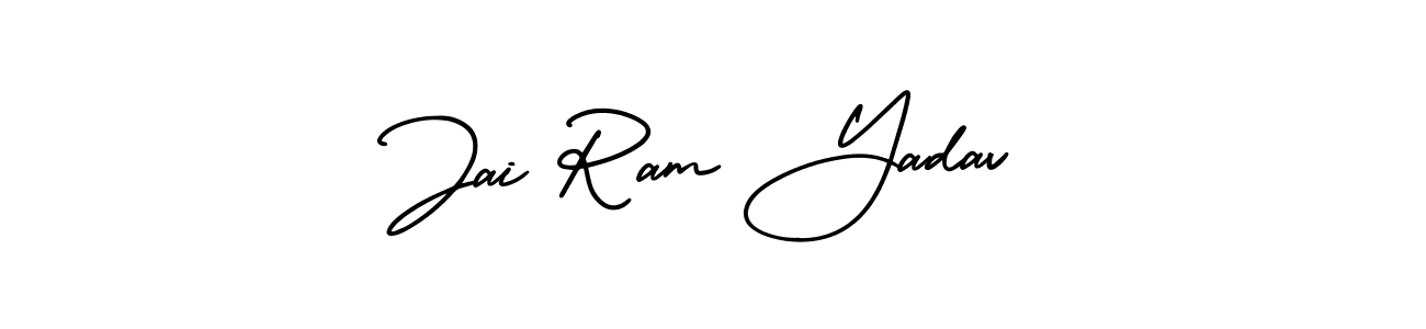 The best way (AmerikaSignatureDemo-Regular) to make a short signature is to pick only two or three words in your name. The name Jai Ram Yadav include a total of six letters. For converting this name. Jai Ram Yadav signature style 3 images and pictures png