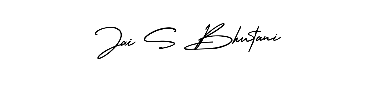 if you are searching for the best signature style for your name Jai S Bhutani. so please give up your signature search. here we have designed multiple signature styles  using AmerikaSignatureDemo-Regular. Jai S Bhutani signature style 3 images and pictures png