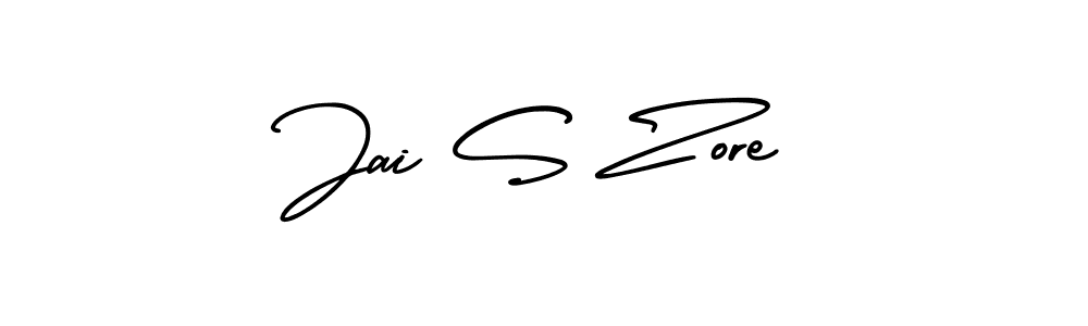 You should practise on your own different ways (AmerikaSignatureDemo-Regular) to write your name (Jai S Zore) in signature. don't let someone else do it for you. Jai S Zore signature style 3 images and pictures png