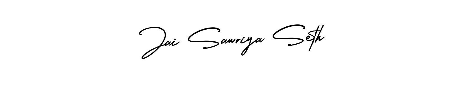 if you are searching for the best signature style for your name Jai Sawriya Seth. so please give up your signature search. here we have designed multiple signature styles  using AmerikaSignatureDemo-Regular. Jai Sawriya Seth signature style 3 images and pictures png