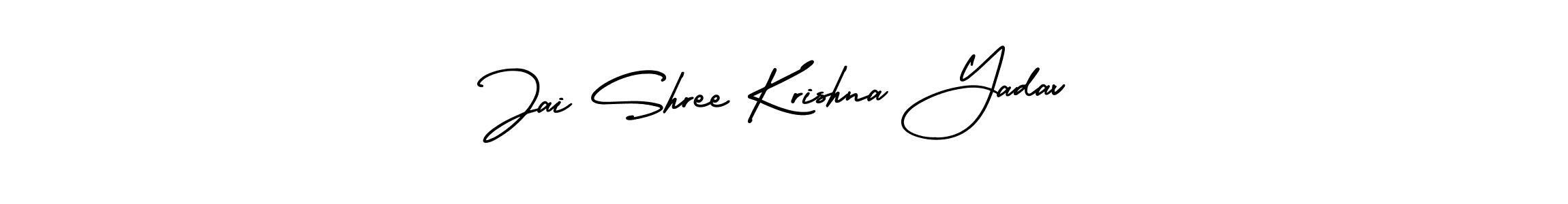 Similarly AmerikaSignatureDemo-Regular is the best handwritten signature design. Signature creator online .You can use it as an online autograph creator for name Jai Shree Krishna Yadav. Jai Shree Krishna Yadav signature style 3 images and pictures png