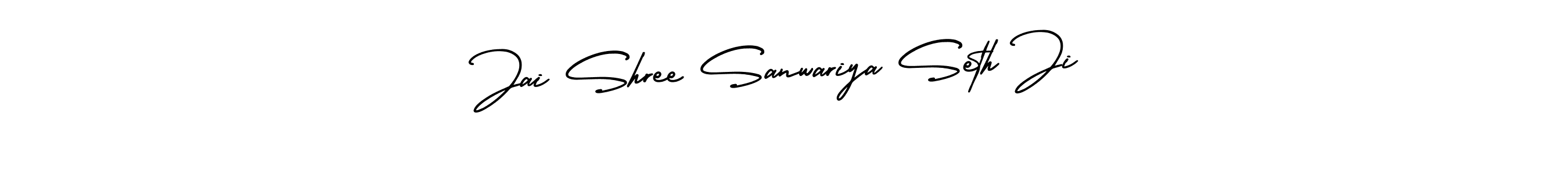 Design your own signature with our free online signature maker. With this signature software, you can create a handwritten (AmerikaSignatureDemo-Regular) signature for name Jai Shree Sanwariya Seth Ji. Jai Shree Sanwariya Seth Ji signature style 3 images and pictures png