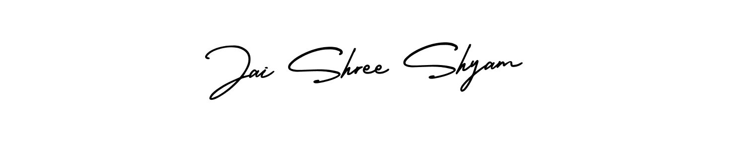 Use a signature maker to create a handwritten signature online. With this signature software, you can design (AmerikaSignatureDemo-Regular) your own signature for name Jai Shree Shyam. Jai Shree Shyam signature style 3 images and pictures png