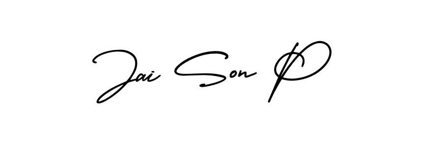 Make a beautiful signature design for name Jai Son P. Use this online signature maker to create a handwritten signature for free. Jai Son P signature style 3 images and pictures png