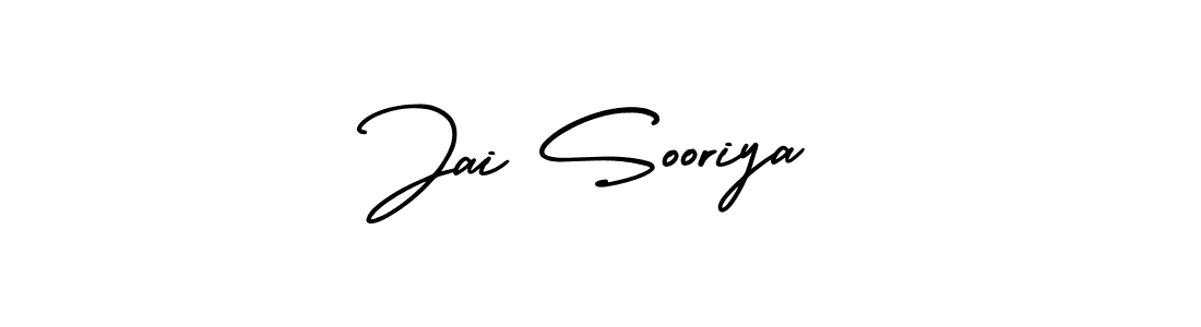 How to make Jai Sooriya name signature. Use AmerikaSignatureDemo-Regular style for creating short signs online. This is the latest handwritten sign. Jai Sooriya signature style 3 images and pictures png