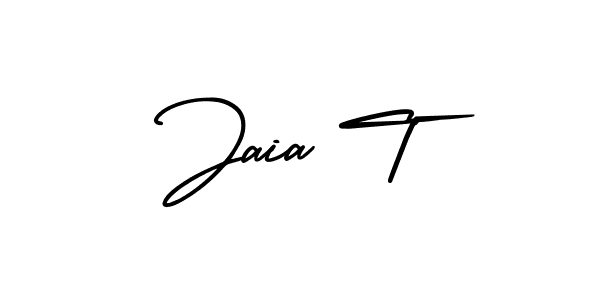 Make a short Jaia T signature style. Manage your documents anywhere anytime using AmerikaSignatureDemo-Regular. Create and add eSignatures, submit forms, share and send files easily. Jaia T signature style 3 images and pictures png