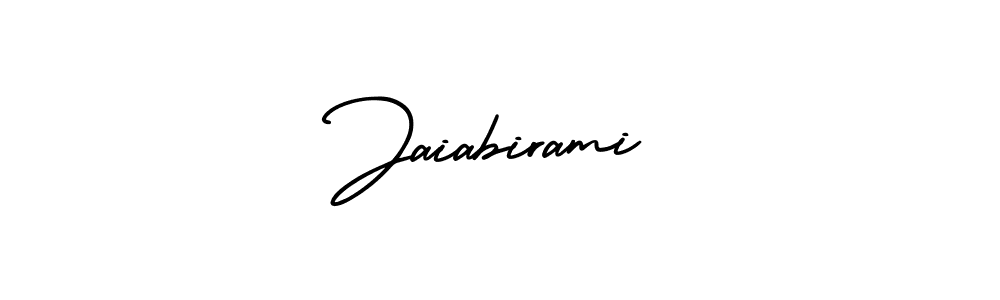 Also we have Jaiabirami name is the best signature style. Create professional handwritten signature collection using AmerikaSignatureDemo-Regular autograph style. Jaiabirami signature style 3 images and pictures png