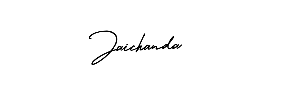 How to Draw Jaichanda signature style? AmerikaSignatureDemo-Regular is a latest design signature styles for name Jaichanda. Jaichanda signature style 3 images and pictures png