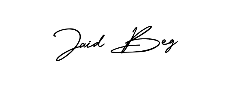 Create a beautiful signature design for name Jaid Beg. With this signature (AmerikaSignatureDemo-Regular) fonts, you can make a handwritten signature for free. Jaid Beg signature style 3 images and pictures png