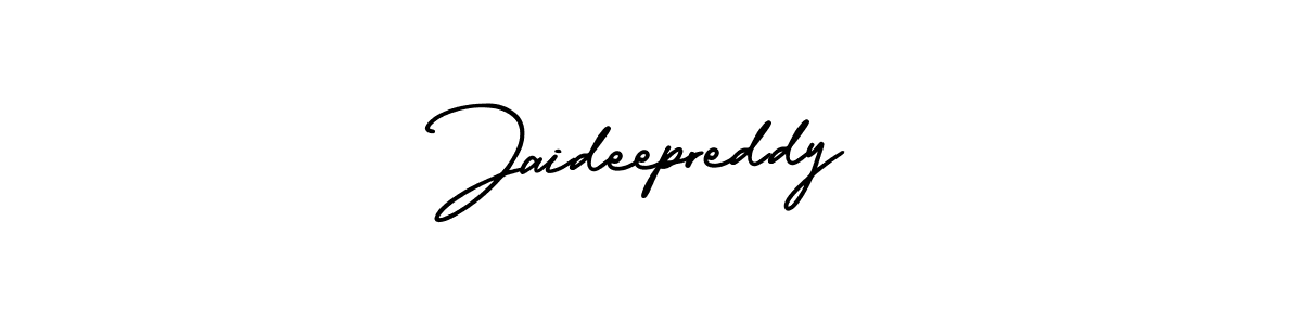 How to make Jaideepreddy name signature. Use AmerikaSignatureDemo-Regular style for creating short signs online. This is the latest handwritten sign. Jaideepreddy signature style 3 images and pictures png