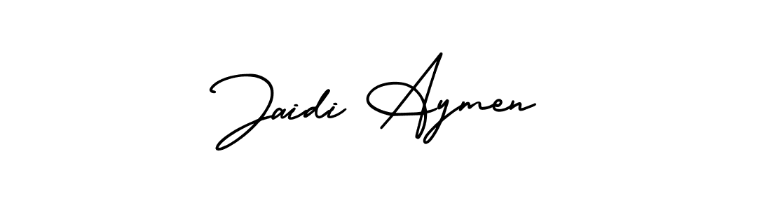 Design your own signature with our free online signature maker. With this signature software, you can create a handwritten (AmerikaSignatureDemo-Regular) signature for name Jaidi Aymen. Jaidi Aymen signature style 3 images and pictures png