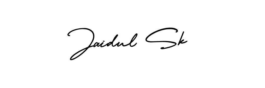 How to make Jaidul Sk name signature. Use AmerikaSignatureDemo-Regular style for creating short signs online. This is the latest handwritten sign. Jaidul Sk signature style 3 images and pictures png