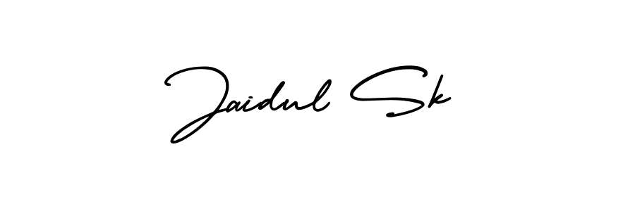 if you are searching for the best signature style for your name Jaidul Sk. so please give up your signature search. here we have designed multiple signature styles  using AmerikaSignatureDemo-Regular. Jaidul Sk signature style 3 images and pictures png