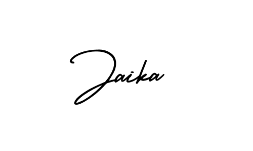 How to make Jaika signature? AmerikaSignatureDemo-Regular is a professional autograph style. Create handwritten signature for Jaika name. Jaika signature style 3 images and pictures png