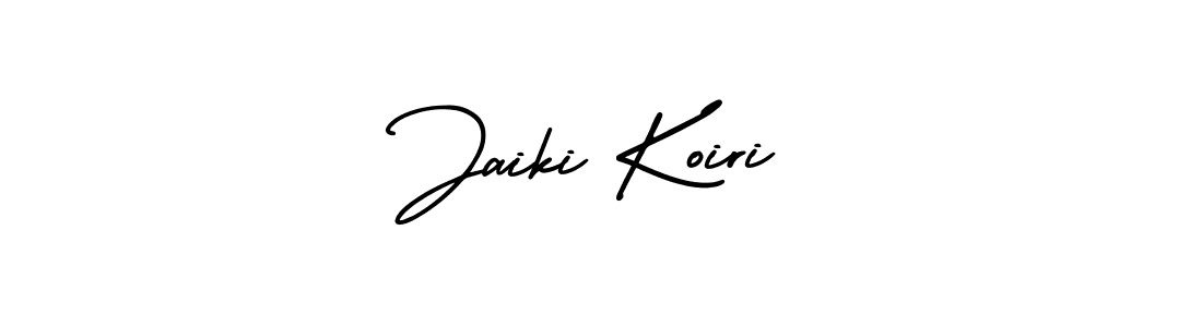 Design your own signature with our free online signature maker. With this signature software, you can create a handwritten (AmerikaSignatureDemo-Regular) signature for name Jaiki Koiri. Jaiki Koiri signature style 3 images and pictures png