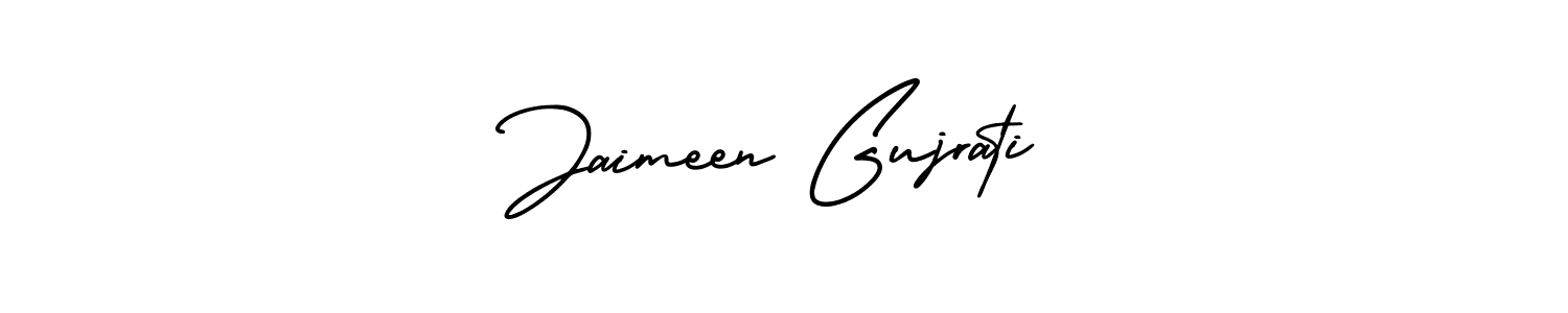 It looks lik you need a new signature style for name Jaimeen Gujrati. Design unique handwritten (AmerikaSignatureDemo-Regular) signature with our free signature maker in just a few clicks. Jaimeen Gujrati signature style 3 images and pictures png