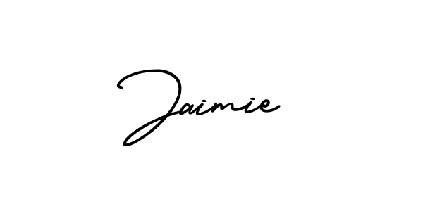 How to make Jaimie name signature. Use AmerikaSignatureDemo-Regular style for creating short signs online. This is the latest handwritten sign. Jaimie signature style 3 images and pictures png