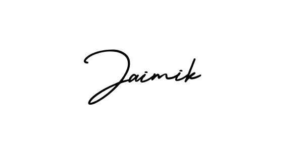 if you are searching for the best signature style for your name Jaimik. so please give up your signature search. here we have designed multiple signature styles  using AmerikaSignatureDemo-Regular. Jaimik signature style 3 images and pictures png