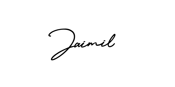 Jaimil stylish signature style. Best Handwritten Sign (AmerikaSignatureDemo-Regular) for my name. Handwritten Signature Collection Ideas for my name Jaimil. Jaimil signature style 3 images and pictures png