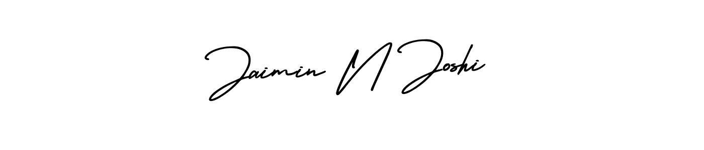 It looks lik you need a new signature style for name Jaimin N Joshi. Design unique handwritten (AmerikaSignatureDemo-Regular) signature with our free signature maker in just a few clicks. Jaimin N Joshi signature style 3 images and pictures png