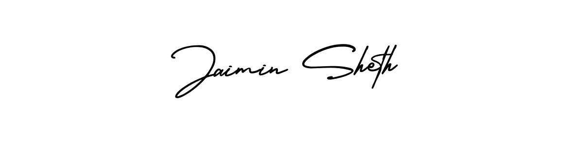Use a signature maker to create a handwritten signature online. With this signature software, you can design (AmerikaSignatureDemo-Regular) your own signature for name Jaimin Sheth. Jaimin Sheth signature style 3 images and pictures png