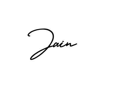 Use a signature maker to create a handwritten signature online. With this signature software, you can design (AmerikaSignatureDemo-Regular) your own signature for name Jain. Jain signature style 3 images and pictures png