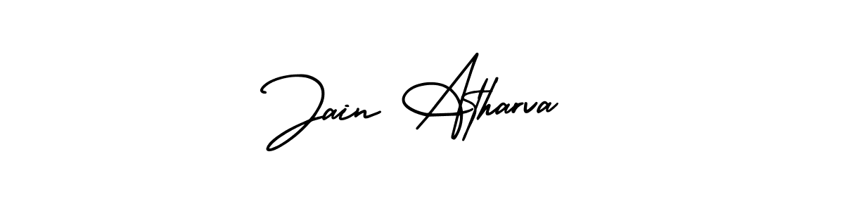 Check out images of Autograph of Jain Atharva name. Actor Jain Atharva Signature Style. AmerikaSignatureDemo-Regular is a professional sign style online. Jain Atharva signature style 3 images and pictures png