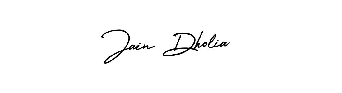 Create a beautiful signature design for name Jain Dholia. With this signature (AmerikaSignatureDemo-Regular) fonts, you can make a handwritten signature for free. Jain Dholia signature style 3 images and pictures png