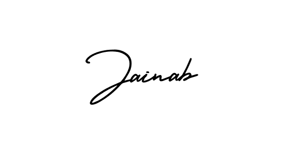 AmerikaSignatureDemo-Regular is a professional signature style that is perfect for those who want to add a touch of class to their signature. It is also a great choice for those who want to make their signature more unique. Get Jainab name to fancy signature for free. Jainab signature style 3 images and pictures png