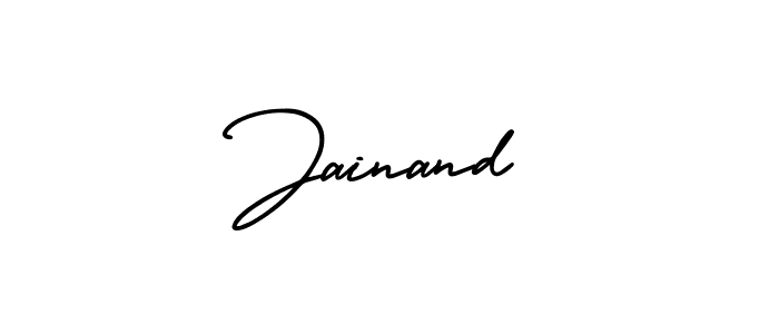 How to make Jainand signature? AmerikaSignatureDemo-Regular is a professional autograph style. Create handwritten signature for Jainand name. Jainand signature style 3 images and pictures png