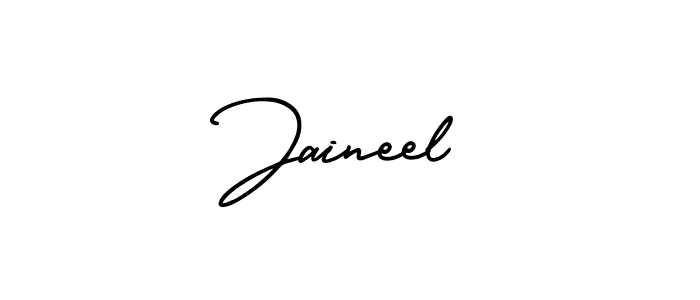 Design your own signature with our free online signature maker. With this signature software, you can create a handwritten (AmerikaSignatureDemo-Regular) signature for name Jaineel. Jaineel signature style 3 images and pictures png