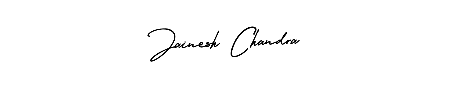 Make a beautiful signature design for name Jainesh Chandra. With this signature (AmerikaSignatureDemo-Regular) style, you can create a handwritten signature for free. Jainesh Chandra signature style 3 images and pictures png