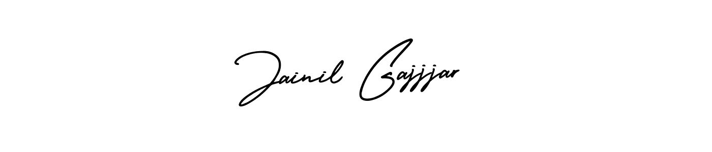 Best and Professional Signature Style for Jainil Gajjjar. AmerikaSignatureDemo-Regular Best Signature Style Collection. Jainil Gajjjar signature style 3 images and pictures png