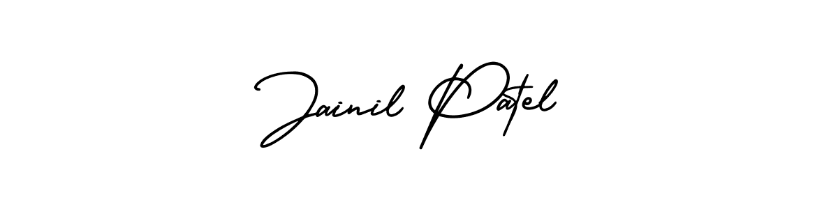 Use a signature maker to create a handwritten signature online. With this signature software, you can design (AmerikaSignatureDemo-Regular) your own signature for name Jainil Patel. Jainil Patel signature style 3 images and pictures png