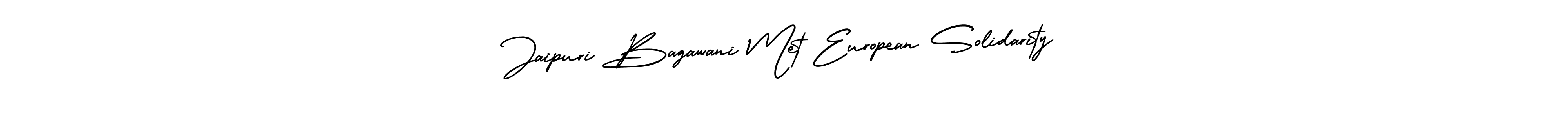 Create a beautiful signature design for name Jaipuri Bagawani Met European Solidarity. With this signature (AmerikaSignatureDemo-Regular) fonts, you can make a handwritten signature for free. Jaipuri Bagawani Met European Solidarity signature style 3 images and pictures png