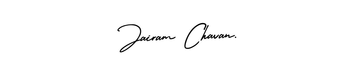 This is the best signature style for the Jairam Chavan. name. Also you like these signature font (AmerikaSignatureDemo-Regular). Mix name signature. Jairam Chavan. signature style 3 images and pictures png