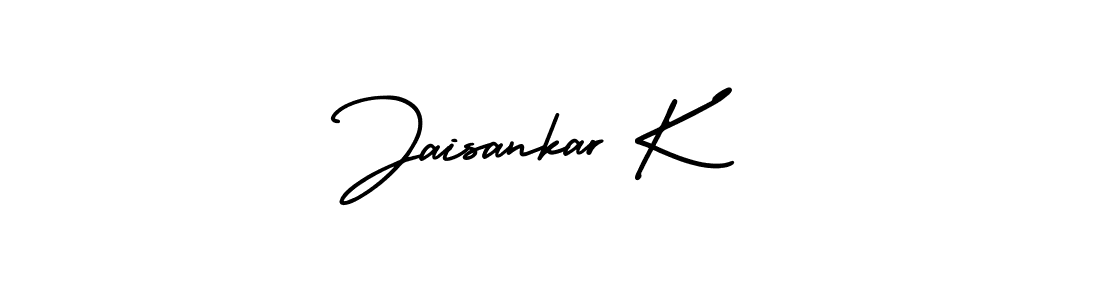 Create a beautiful signature design for name Jaisankar K. With this signature (AmerikaSignatureDemo-Regular) fonts, you can make a handwritten signature for free. Jaisankar K signature style 3 images and pictures png
