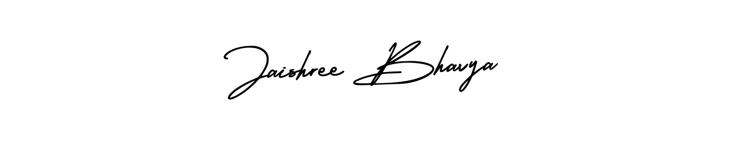 Use a signature maker to create a handwritten signature online. With this signature software, you can design (AmerikaSignatureDemo-Regular) your own signature for name Jaishree Bhavya. Jaishree Bhavya signature style 3 images and pictures png