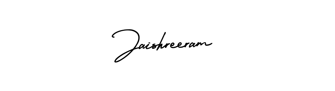 Also You can easily find your signature by using the search form. We will create Jaishreeram name handwritten signature images for you free of cost using AmerikaSignatureDemo-Regular sign style. Jaishreeram signature style 3 images and pictures png