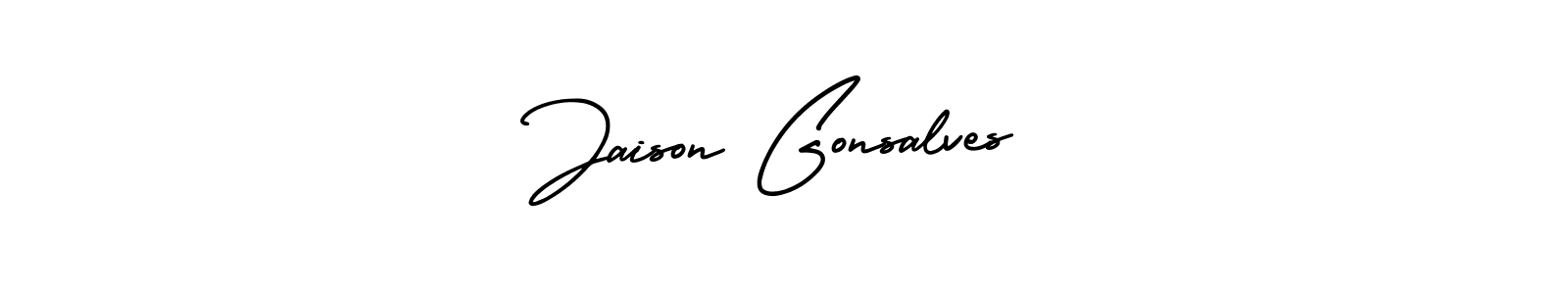 Also You can easily find your signature by using the search form. We will create Jaison Gonsalves name handwritten signature images for you free of cost using AmerikaSignatureDemo-Regular sign style. Jaison Gonsalves signature style 3 images and pictures png