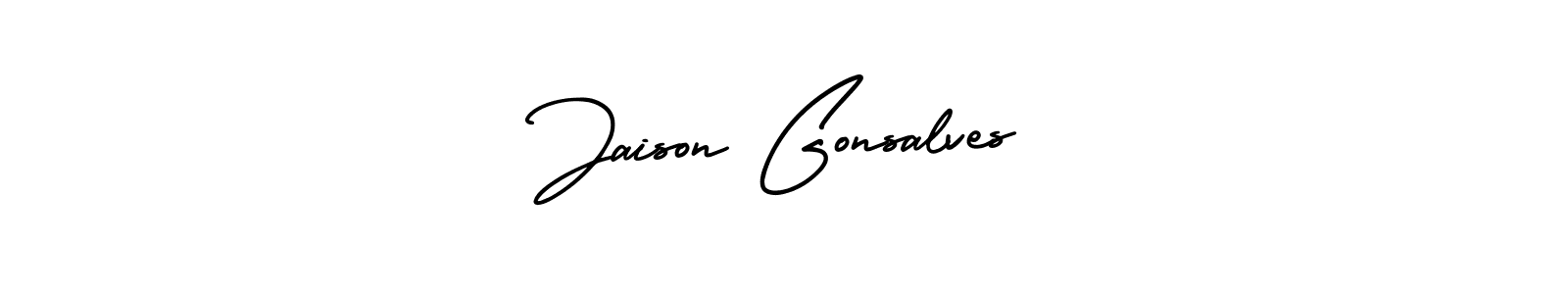 How to make Jaison Gonsalves signature? AmerikaSignatureDemo-Regular is a professional autograph style. Create handwritten signature for Jaison Gonsalves name. Jaison Gonsalves signature style 3 images and pictures png