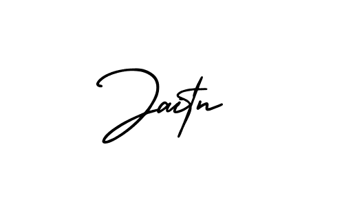 Use a signature maker to create a handwritten signature online. With this signature software, you can design (AmerikaSignatureDemo-Regular) your own signature for name Jaitn. Jaitn signature style 3 images and pictures png